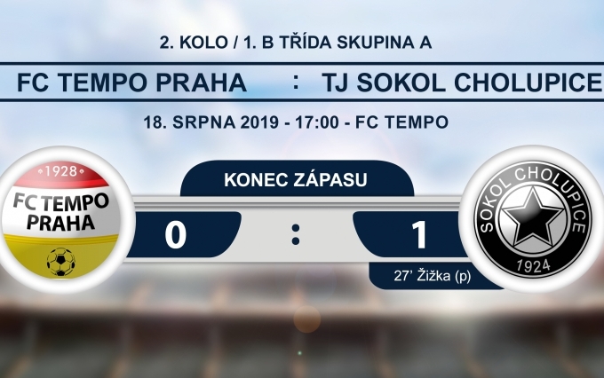 FC TEMPO PRAHA - Sokol Cholupice 0:1
